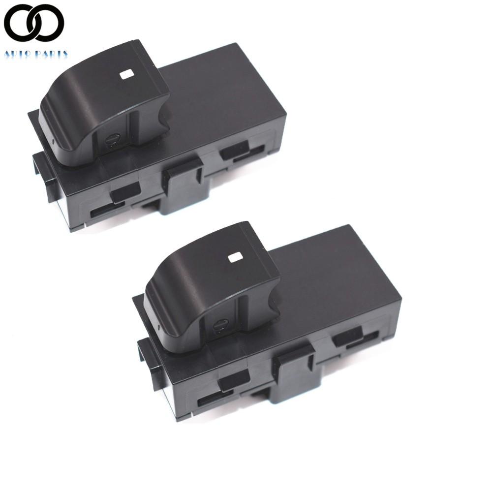 2PCS Power Window Switches Rear Driver& Passenger L+R Side For Chevy GMC