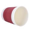 COFLYEE Disposable Thickened Double-Layer Corrugated Paper Coffee Cups