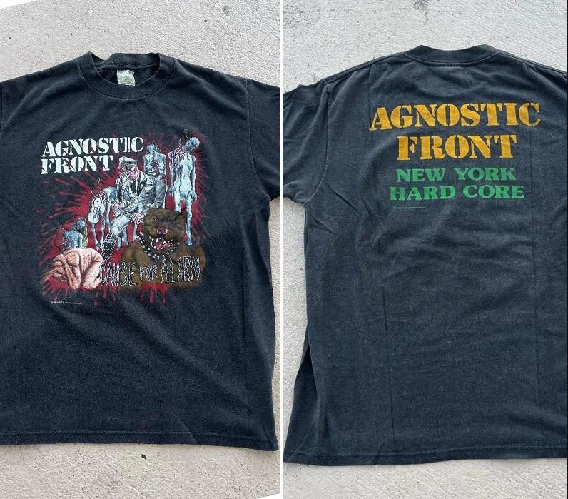 

Vintage 1988 Agnostic Front New York Hard Core T-shirt, size S-4XL L