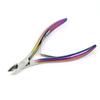 Iridescent Nail Art Manicure Set: Cuticle Nipper, Nail Clippers, Steel Pusher, Cuticle Remover