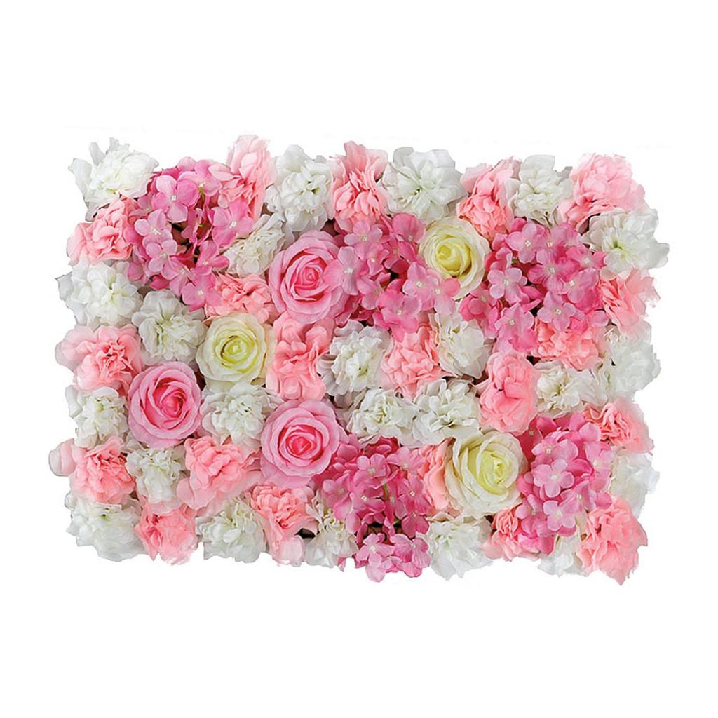 Artificial Flower Wall Panel Rose Flower Backdrop for Wedding Stage Home