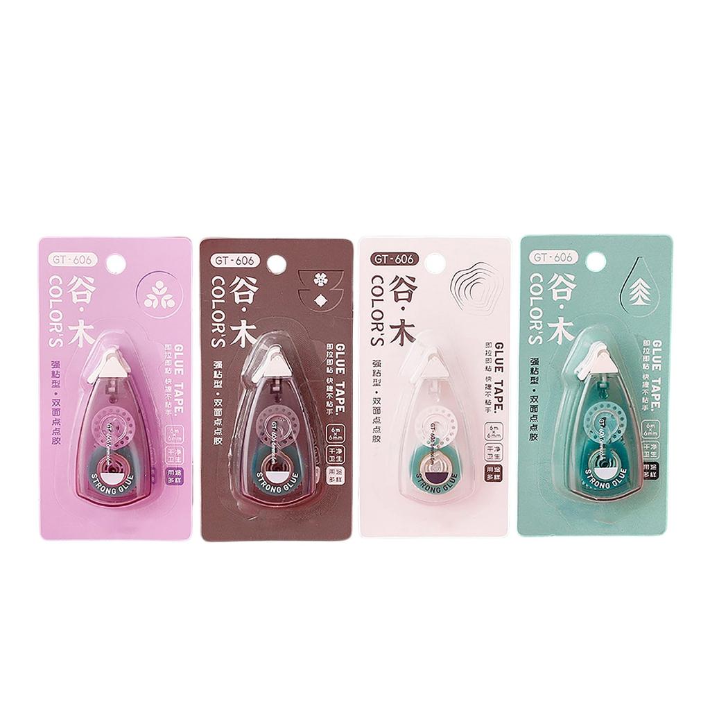 Dot Roller Adhesive Tape With Correction Tape Dispenser Portable Double Sided Glue Tape For Journaling