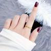 1Pc Fashionable Titanium Steel Ring, Niche High-end Women's Light Luxury Heart Ring