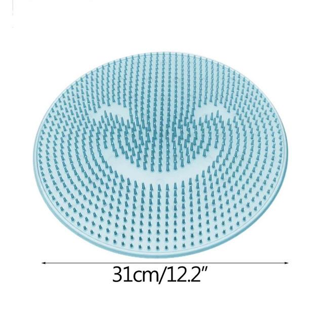 Foot Washing Brush Silicone Bath Foot Massage Pad Mat Shower Massage Bathroom Non-slip Bath Mat Anti Skid Pad for Foot Wash