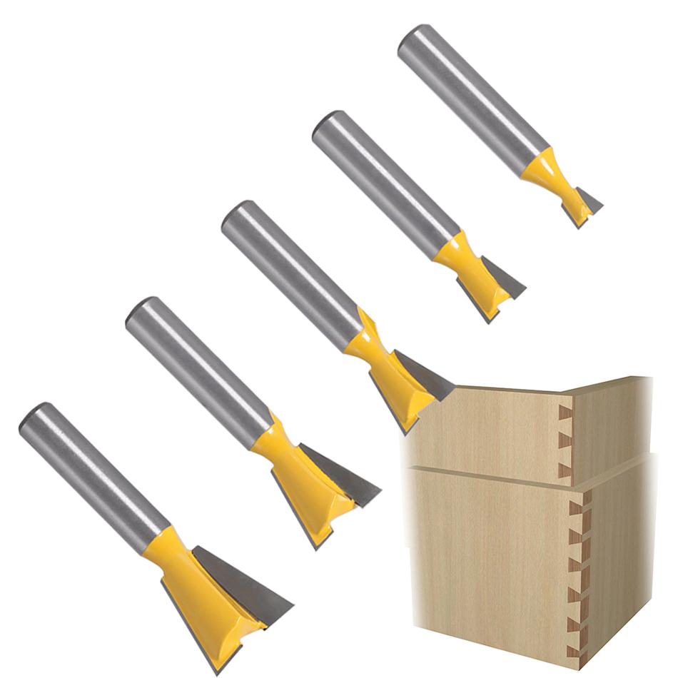 1pcs 8mm Shank Dovetail Joint Router Bits Set 14 Degree Woodworking Engraving Bit Milling Cutter for Wood