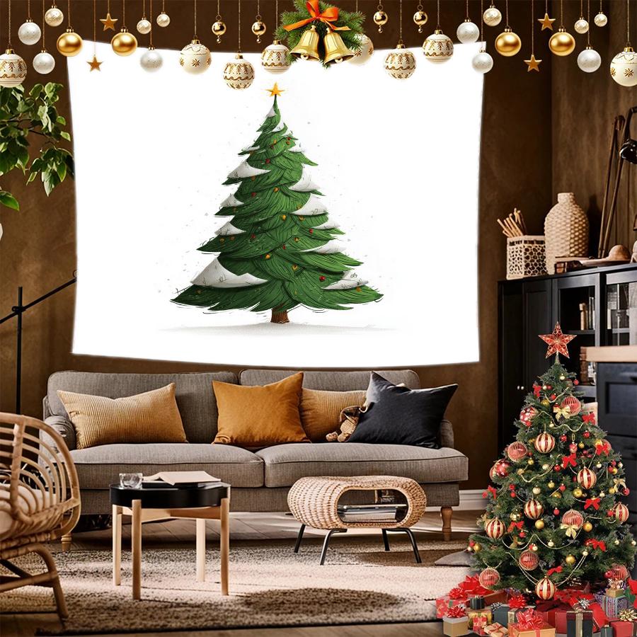 Moose Christmas Wall Hanging Background Cloth Hanging Cloth Bedroom Bedside Decorative Wall Cloth Rental Dormitory Tapestry