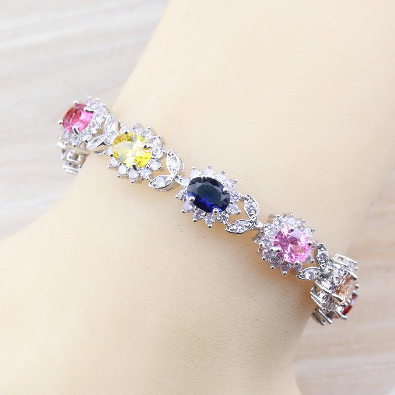 Bridal Jewelry Red Charm Chain Bracelet Bracelet Womens Fashion