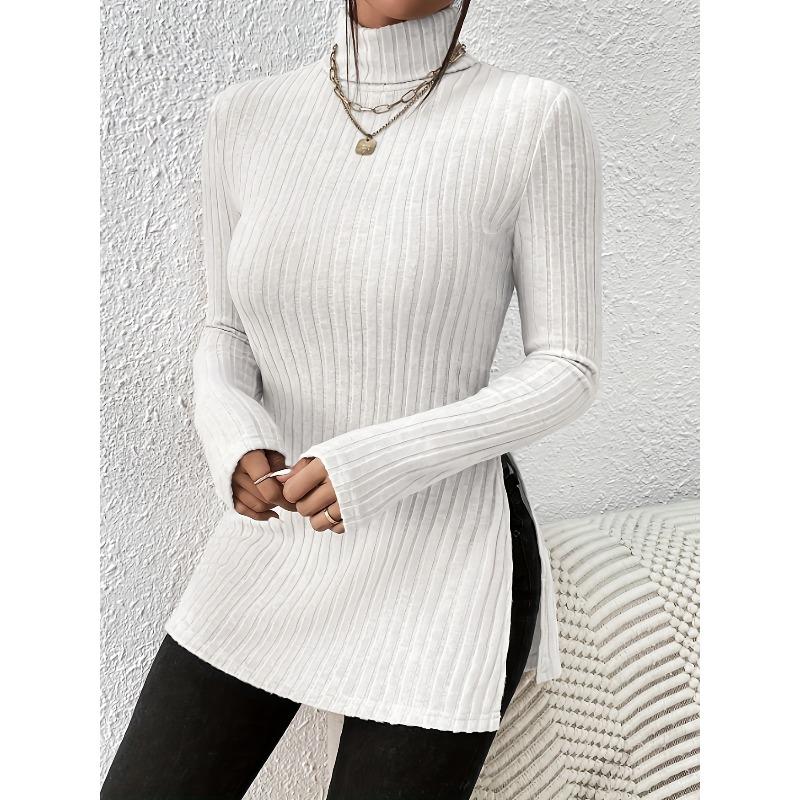 

QICED Women s Fashion Casual Solid Color Print Long Sleeve Blouses & Shirts Unique design XXXXXL білий