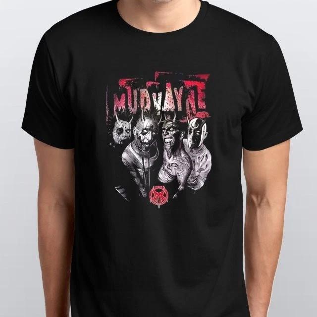 

Mudvayne Band 100% Cotton T-shirt Mens Tees Top S M L XL XXL 3 4 XL colours Black S