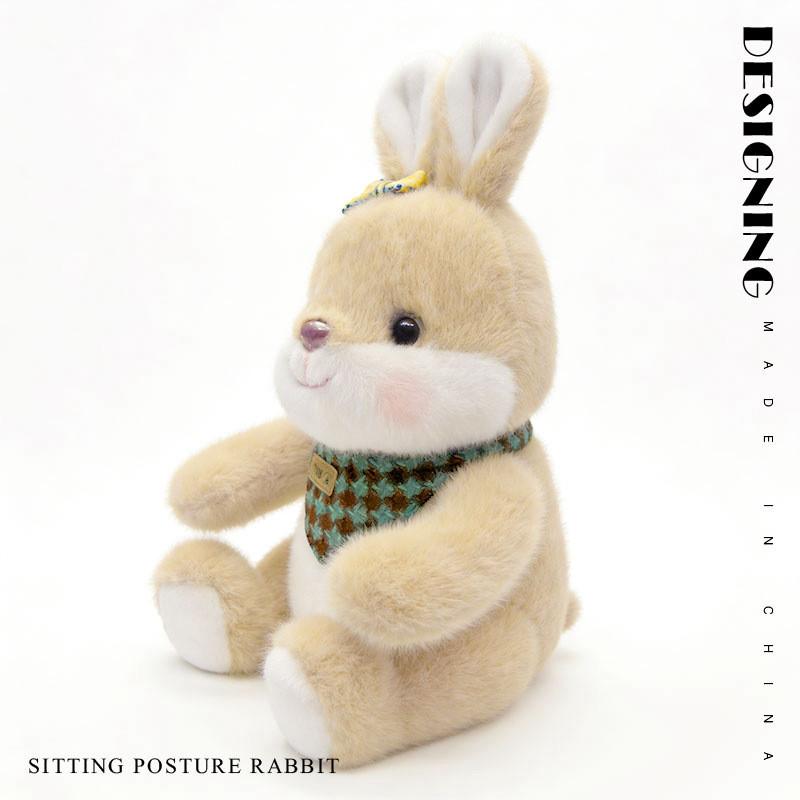 Plush Bunny Toy With Scarf And Carrot Design For Kids Gift Collection