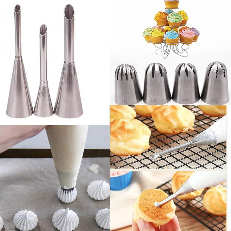 Russian Piping Tips Set Professional Cake Decorating Nozzles for Floral Frosting Designs Cupcake Icing Pastry Decorating Tools