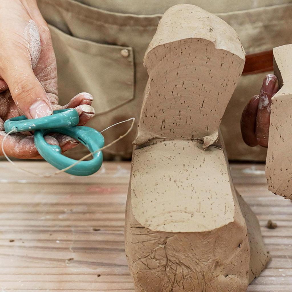 Pottery Tools Soft Rubber Handles Cutting Mud Lines Mud Clay Tools Steel Wire Cutting Mud Lines Polymers Clay Cutter