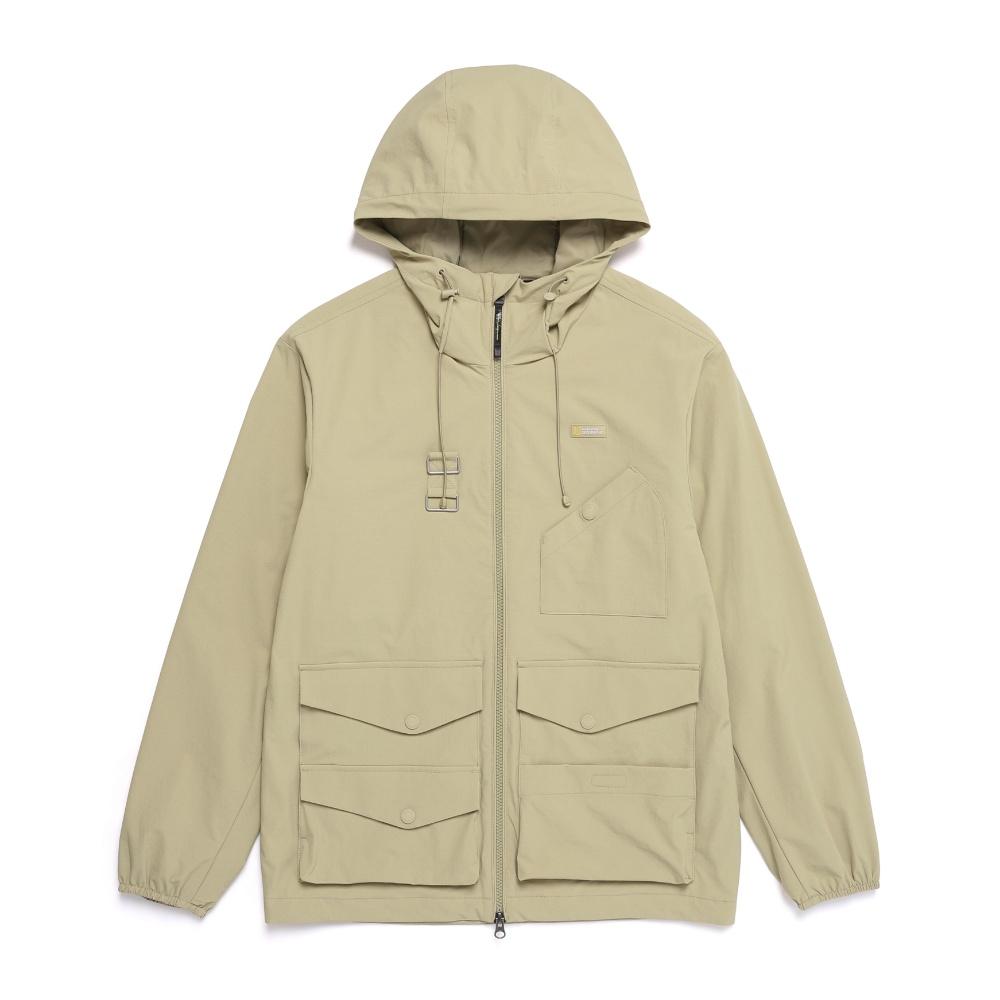 Nationalgeographic N251Ujp901 Multi-Pocket Hooded Mountain Jumper Sand Beige