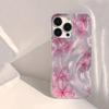 Floral Pattern Phone Case For iPhone 16 Cases iPhone 16e 15 14 13 12 11 Pro Max XS X XR 7 8 Plus SE  Shockproof Bumper Cover