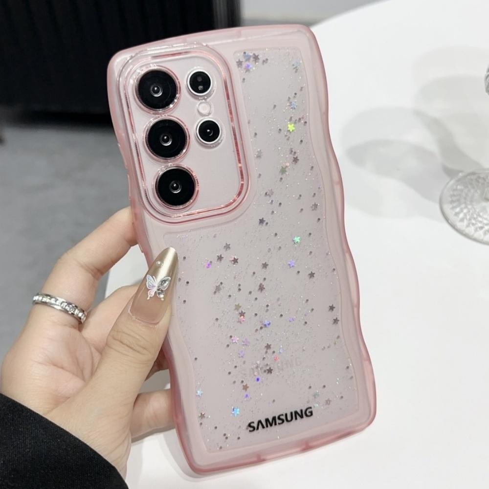 Star Sky Glitter Sequin Clear Silicone Phone Case Samsung Galaxy S25 S23 Ultra S24 S22 Plus S23 FE A55 A35 A25 A15 Soft Cover