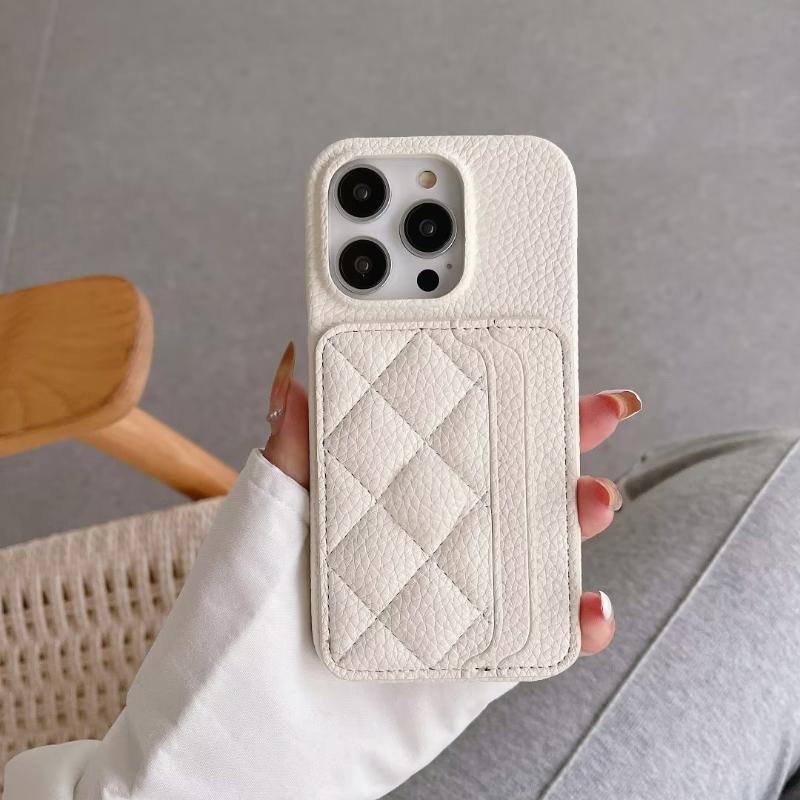 New Solid Color Leather Wallet Twin Card Slot Phone Case For iPhone 16 Pro Max E 14 11 12 13 15 Pro Max Mini Bumper Back Cover
