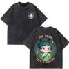 Anime The Apothecary Diaries Print Vintage Washed Tees Men Women Fashion Tshirt Loose Casual Cotton Harajuku T Shirts Fan Gifts