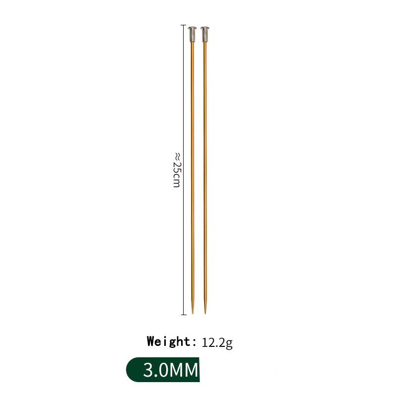 Colored Straight Aluminum Oxide Sweater Needle 25CM Beaded Sweater Needle Single Pointed Stick Needle Scarf Needle 3.0mm-10.0mm