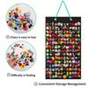 Wall-mounted Shoe Charms Organizer With 180 Holes Hanging Shoe Charm Holder Shoe Decoration Clog Charms Display Badge Storage