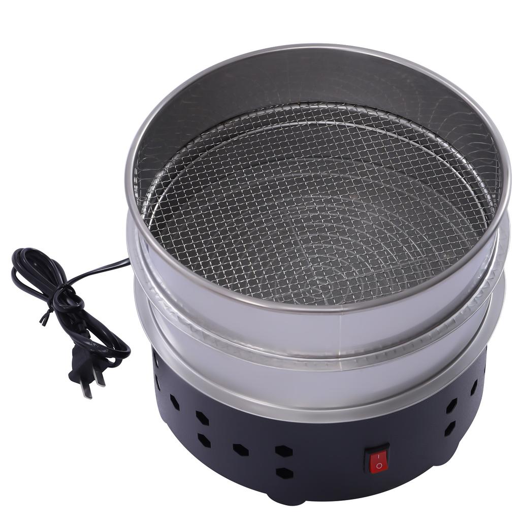 110V Electric Coffee Bean Cooler Household Home Coffee Roasting Cooling Machine 304 Stainless Steel 34W 2-Layer