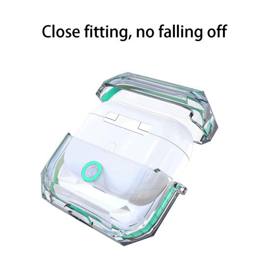 Earbud Protective Sleeve Shock-proof Anti-drop Waterproof Transparent TPU Bluetooth-compatible Earphone Case for Airpods 3/Pro