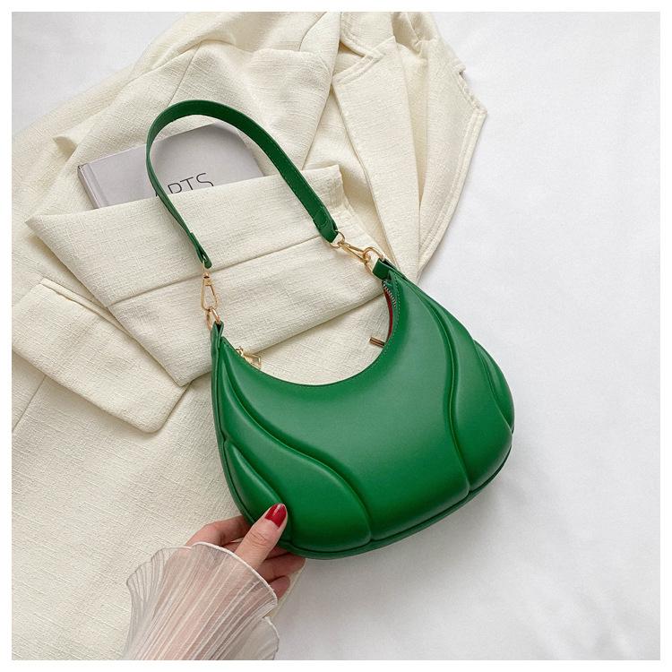 Women'S Simple Solid Color Handbag Soft Shoulder Bag High Quality Fashion Women'S Bag Shopping Crossbody Bag