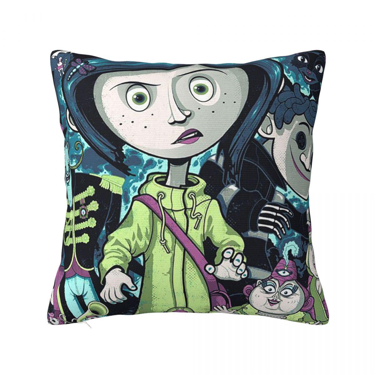 

Коралина Дверь в Тайный Сад Наволочка Фэнтезийный Фильм Чехлы для Подушек Полиэстер Декоративный Чехол для Подушки-Пледа на Диван 40x40см 30x30cm