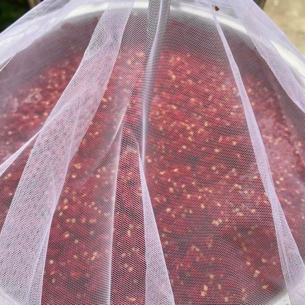 Breathable Food Cover Anti-fly Insect Foldable Vegetable Fruit Dust Cover Food Protection Lid for Food Barrels Sauce Jars