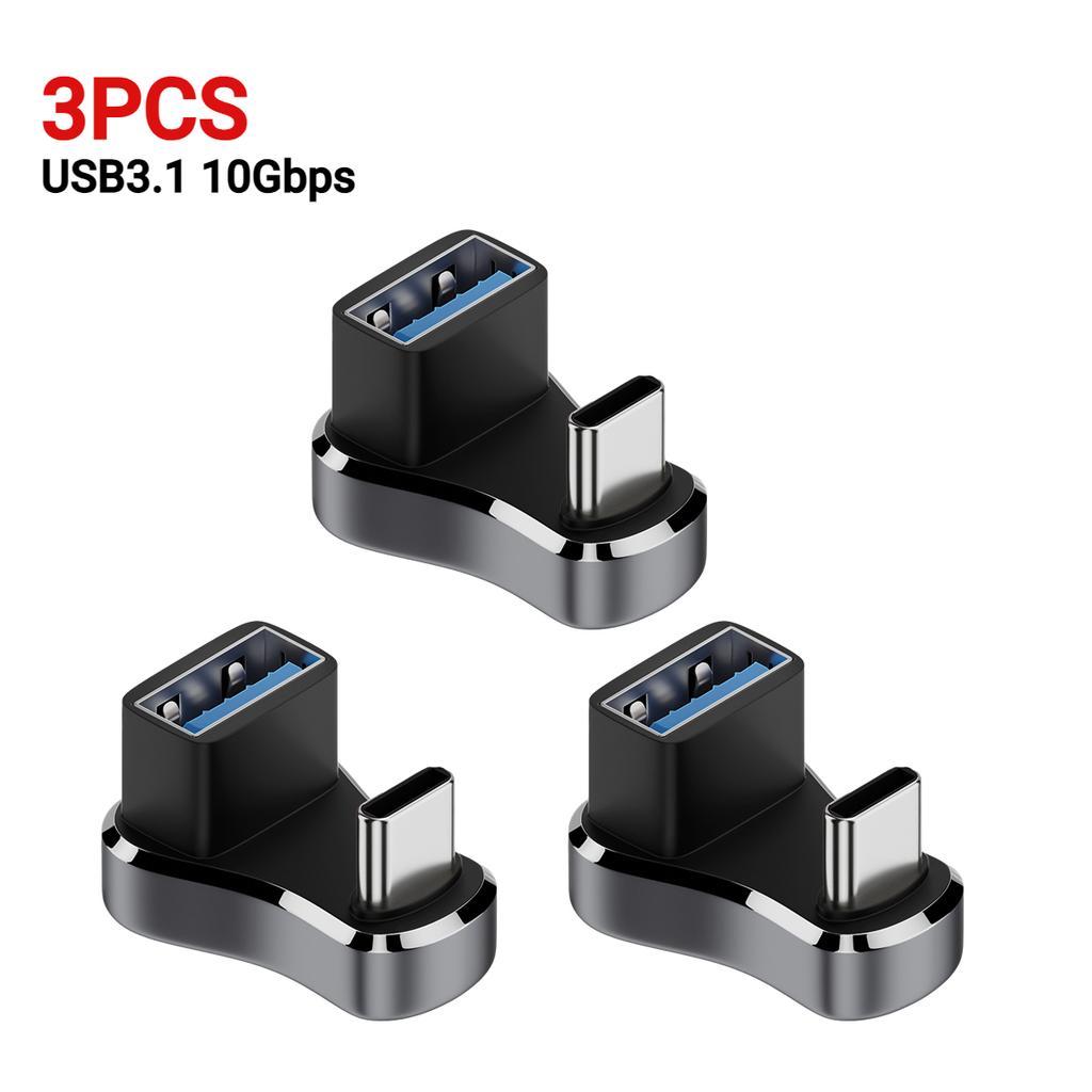 For Steam Deck USB C Male To Female Extension Connector 180 Degree PD 140W 20Gbps Fast Charging Adapter Game Console Accessoies