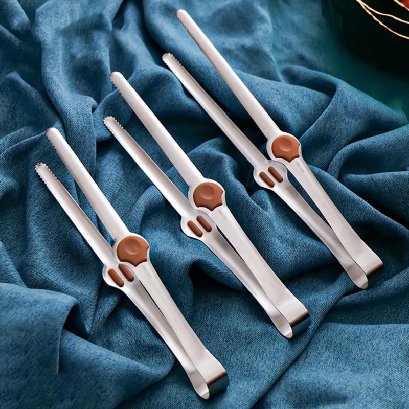 Multipurpose Food Tongs Convenient Kitchen Tongs Reliable BBQ Tongs Bread Serving Tongs Efficient Kitchen Utensil