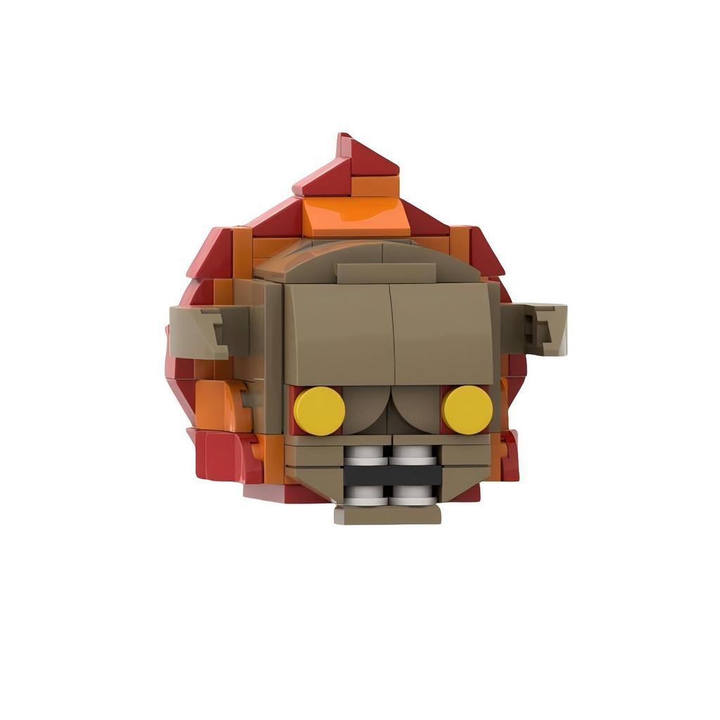 Building Blocks MOC Peripheral Toys Doom Collection Character Brickhead Series Puzzle Boy