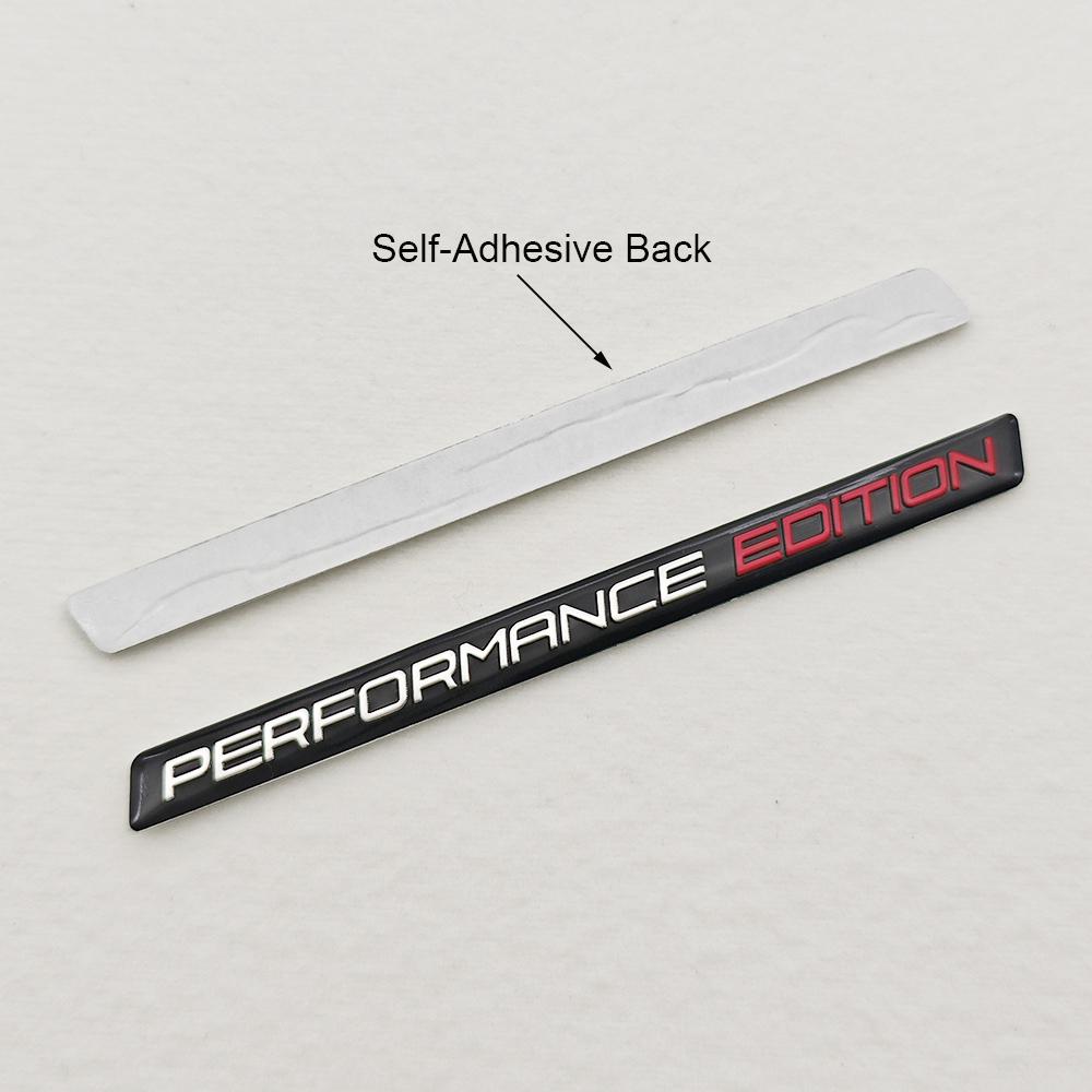 2PCS 3D Aluminium Performance Edition Emblem Car Logo Badge Decoration Rear Trunk Fender Sticker Decal Motorcycle Accessories Lzkpf00