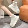Snow Warm Boots Men Slip On Sneakers Winter Men's Plush Men Shoes Unisex Ankle Boots Waterproof Footwear Working Shoes Male