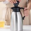 2L Thermoskanne Auslaufsicherer Deckel Isolierter Kessel Krug Thermoskanne für Kaffee Winter