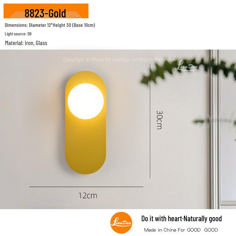 Modern American Wall Lamp for Bedroom, Living Room, or Hallway