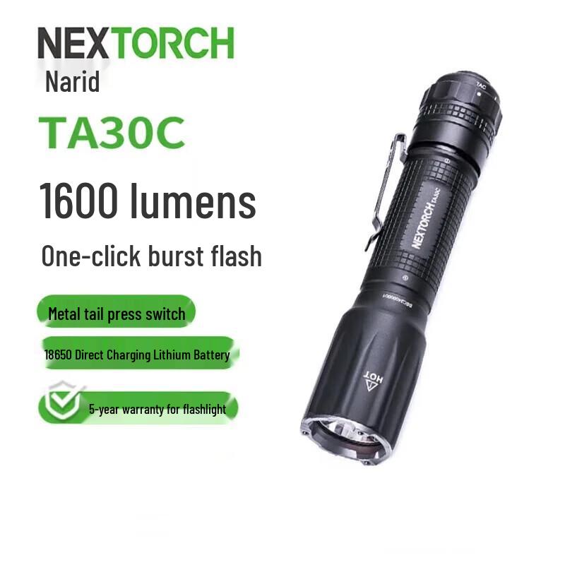 NEXTORCH Tactical High-Lumen Rechargeable Flashlight