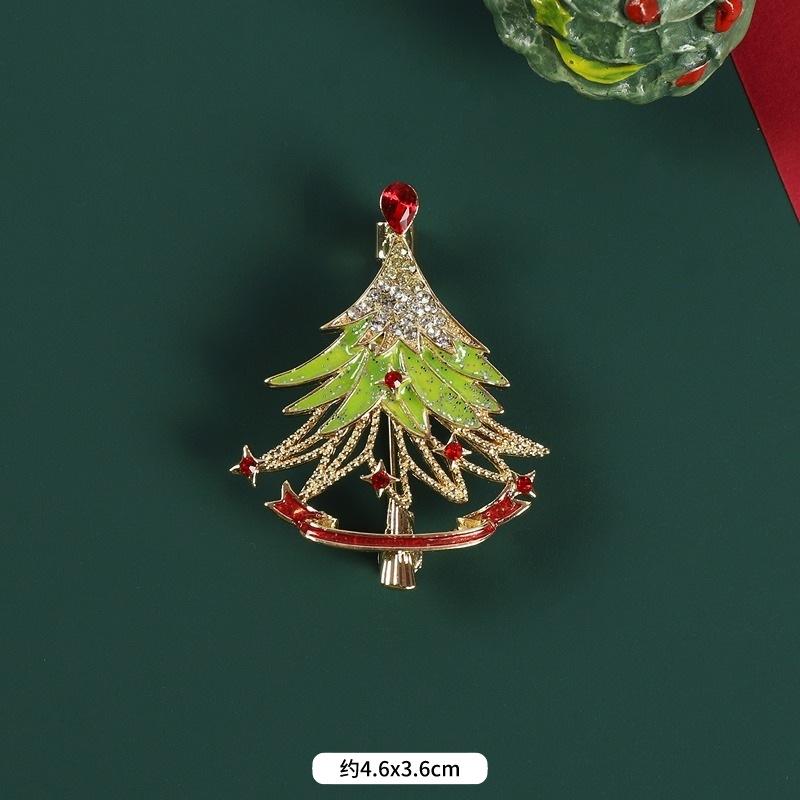 Weihnachtsbaum-Brosche neu trendy retro hochwertig Damenanzug Pullover Korsage exquisite Weihnachts-Pin-Accessoires