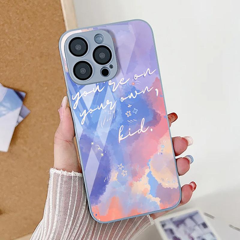 Hülle aus gehärtetem Glas für iPhone 15 Pro Max Funda iPhone 11 13 14 15 12 XR 7 8 Plus X Xs 13pro 15pro Leopard-Print-Hülle Coque