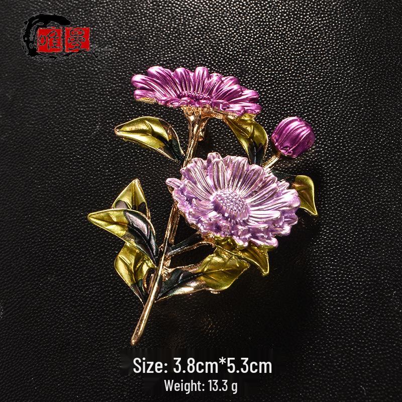 Mori Style Floral Brooch for Women's Cheongsam Suit - Creative Niche Design Corsage