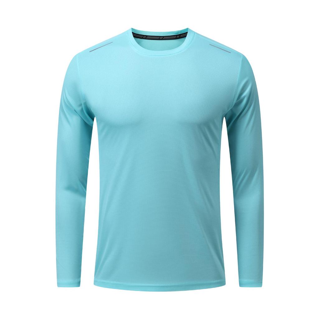 Herren Schnelltrocknendes Langarm-Laufshirt - Herbst Rundhals Fitness-Top