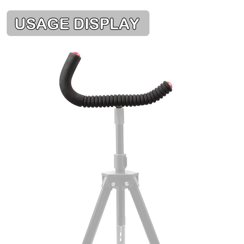 1pc Carp Fishing Tool Bent Feeder Rod Rest 26cm/36cm With 3/8″ BSF Alu Alloy Ripple EVA To Protect Feeder Fishing Rod Accessories