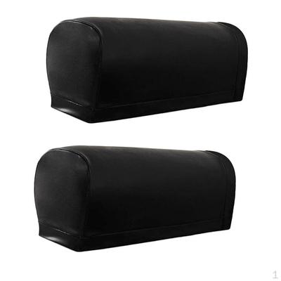 1 Pair Anti- Armrest Covers Furniture Armchair Slipcovers PU