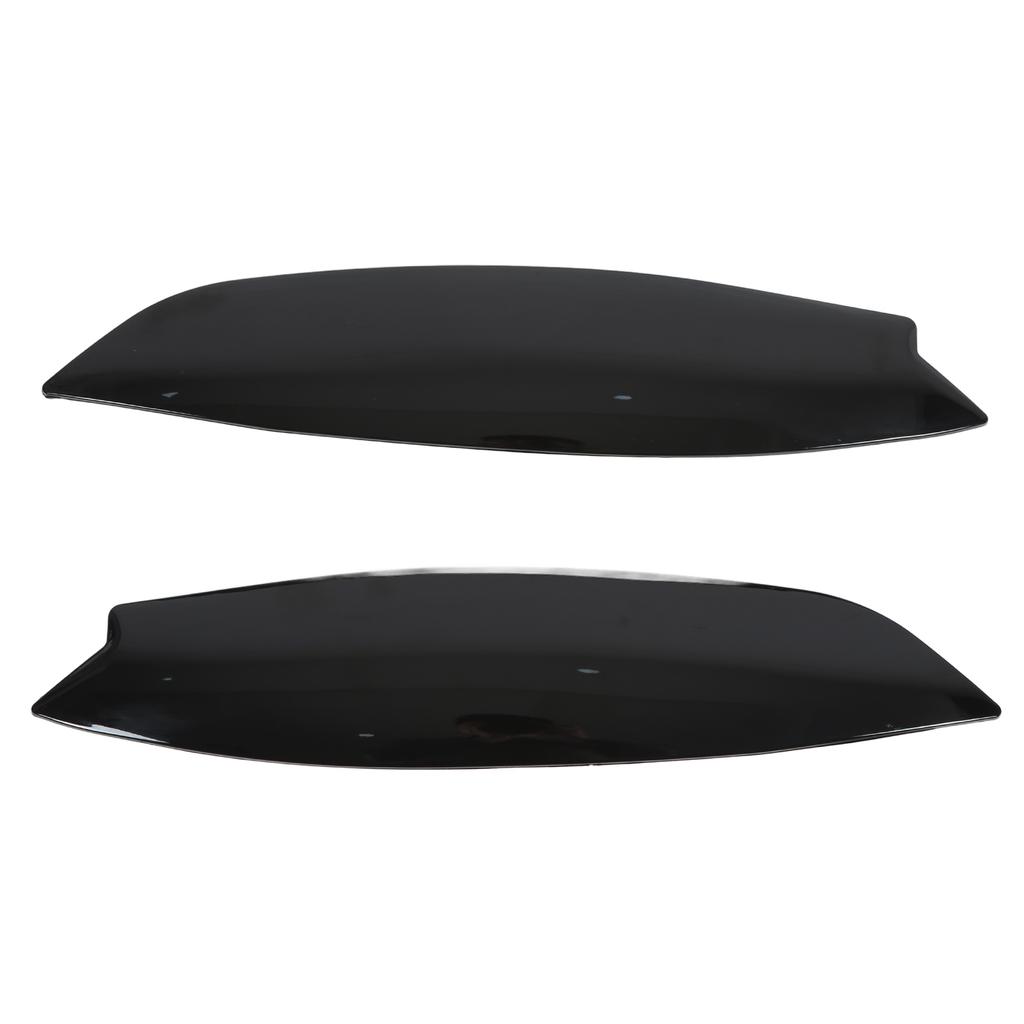 Pair Glossy Black Head Light Lamp Eyebrow Cover Trim Replacement for MK5 2003?2008