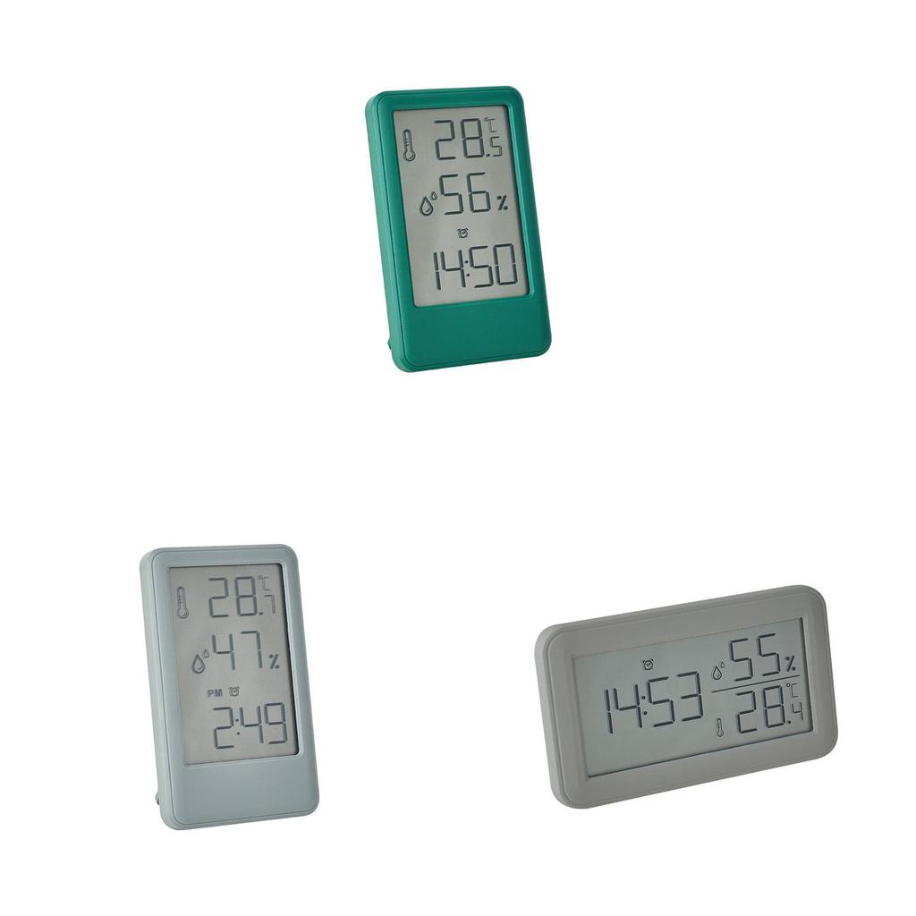 Minimalist Temperature Humidity Alarm Clock With Large Lcd Display For Bedroom Decor