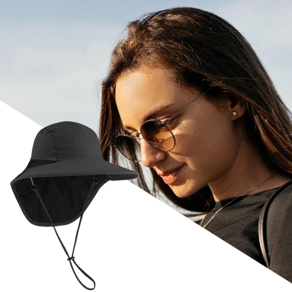Sun Hats for Men Women Fishing Hat Breathable Wide Brim Bucket Hats Summer UV Protection Safari Hat Outdoor