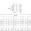 1 Stuk Marine Kwaliteit C-Link Split Verbindingsschakel voor Bootankerketting 316 Roestvrij Staal Heavy Duty Kettingschakel Connector