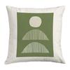 Simple Nordic Ins Style Home Pillow, Morandi Green Living Room Pillow, Soft Literary Abstract and Fresh Sofa Decoration