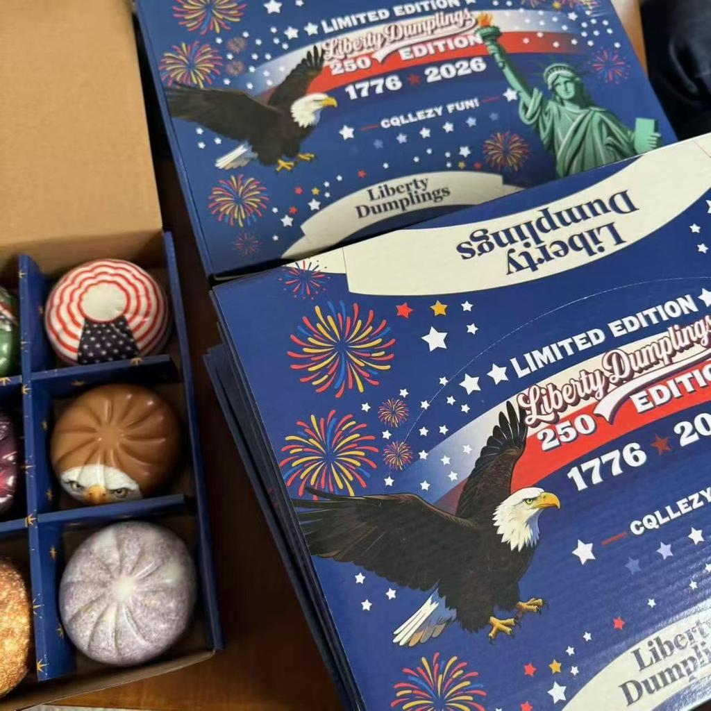 Usa 250Th Anniv. Liberty Dumplings 12Pk Squishy Fidget Toy | Us Flag Eagle Statue Squeeze Stress Relief Gift Kids Adults