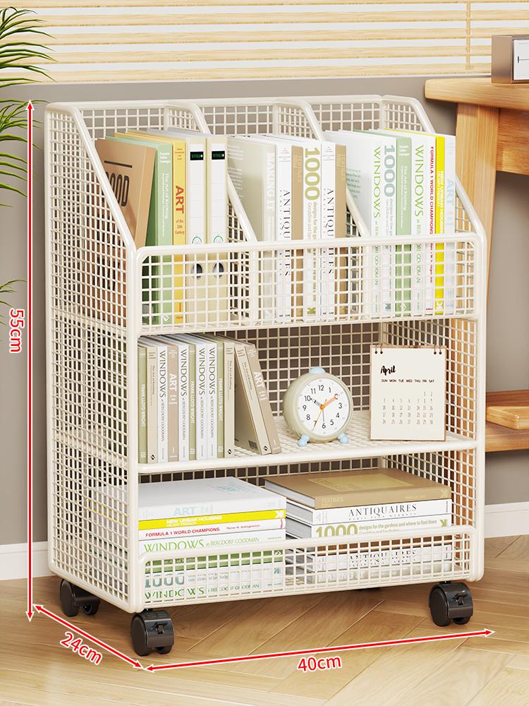 Hareketli Çocuk Kitaplığı ve Depolama Raf Dolabı