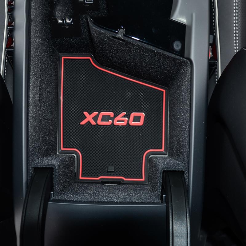 Covoraș cu caneluri pentru ușă mașină Covoraș anti-alunecare Covoraș de cauciuc Covoraș pentru orificiu pentru fantă pentru Volvo XC60 2018 Accesorii interioare auto